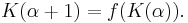 \,K( \alpha%2B1 ) = f( K( \alpha ) ).