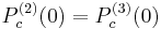 P_c^{(2)}(0) = P_c^{(3)}(0)