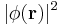 | \phi (\mathbf{r})|^2 