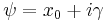 \psi=x_0%2Bi\gamma