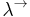 \lambda^\to