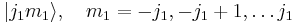 
  |j_1 m_1\rangle,\quad m_1=-j_1,-j_1%2B1,\ldots j_1
