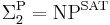 \Sigma_{2}^{\rm P} = {\rm NP}^{\rm SAT}