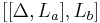  [[\Delta,L_{a}],L_{b}] 