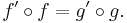 f'\circ f = g' \circ g.