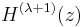 H^{(\lambda%2B1)}(z)