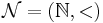 \mathcal{N}=(\mathbb{N},<)