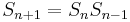 S_{n%2B1}=S_nS_{n-1}