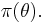 \pi( \mathbf{\theta}).\,