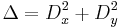 \Delta = D_x^2 %2B D_y^2