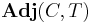 \mathbf{Adj}(C,T)