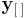 \mathbf{y}_{[ \; ]}