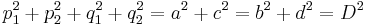  p_1^2%2Bp_2^2%2Bq_1^2%2Bq_2^2=a^2%2Bc^2=b^2%2Bd^2=D^2 