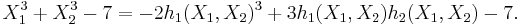 X_1^3%2B X_2^3-7=-2h_1(X_1,X_2)^3%2B3h_1(X_1,X_2)h_2(X_1,X_2)-7.