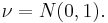 
\displaystyle \nu = N(0,1).
