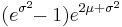 (e^{\sigma^2}\!\!-1) e^{2\mu%2B\sigma^2}