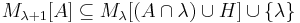 M_{\lambda%2B1}[A] \subseteq M_\lambda[(A \cap \lambda) \cup H] \cup \{\lambda\}