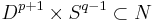 D^{p%2B1}\times S^{q-1}\subset N