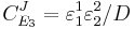 
C^J_{E_3} = \varepsilon^{1}_1 \varepsilon^{2}_2 / D
