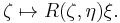 \zeta \mapsto R(\zeta,\eta) \xi.