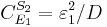 
C^{S_2}_{E_1} = \varepsilon^{2}_1 / D
