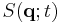 S(\mathbf{q}; t)