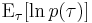 \operatorname{E}_{\tau}[\ln p(\tau)]