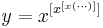 y=x^{[x^{[x(\cdots)]}]}