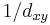 1/d_{xy}