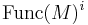 \operatorname{Func}(M)^i