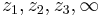 z_1, z_2, z_3, \infin