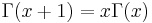 \,\Gamma(x%2B1)=x\Gamma(x)\,