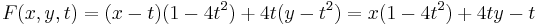 F(x,y,t)=(x-t)(1-4t^2)%2B4t(y-t^2)=x(1-4t^2)%2B4ty-t