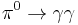 \pi^0 \to\gamma\gamma