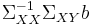 \Sigma _{XX} ^{-1} \Sigma _{XY} b