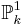 \mathbb{P}^1_k