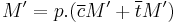 M'=p.(\overline{c}M'%2B\overline{t}M')