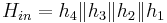 H_{in} = h_4 \mathcal{k} h_3 \mathcal{k} h_2 \mathcal{k} h_1 