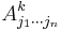 A_{j_1\cdots j_n}^k