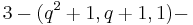 3-(q^2%2B1,q%2B1,1)-