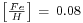 \begin{smallmatrix}\left[\frac{Fe}{H}\right]\ =\ 0.08\end{smallmatrix}