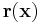 \mathbf{r(x)}