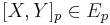  [X,Y]_p \in E_p