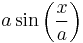 a \sin\left(\frac{x}{a}\right)