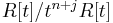 \textstyle R[t]/t^{n%2Bj}R[t]