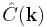 \hat{C}(\mathbf{k})