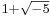 \scriptstyle 1 %2B \sqrt{-5}