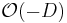 \mathcal{O}(-D)