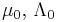 \mathbf{\mu}_0,\, \Lambda_0