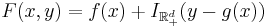 F(x,y) = f(x) %2B I_{\mathbb{R}^d_%2B}(y - g(x))